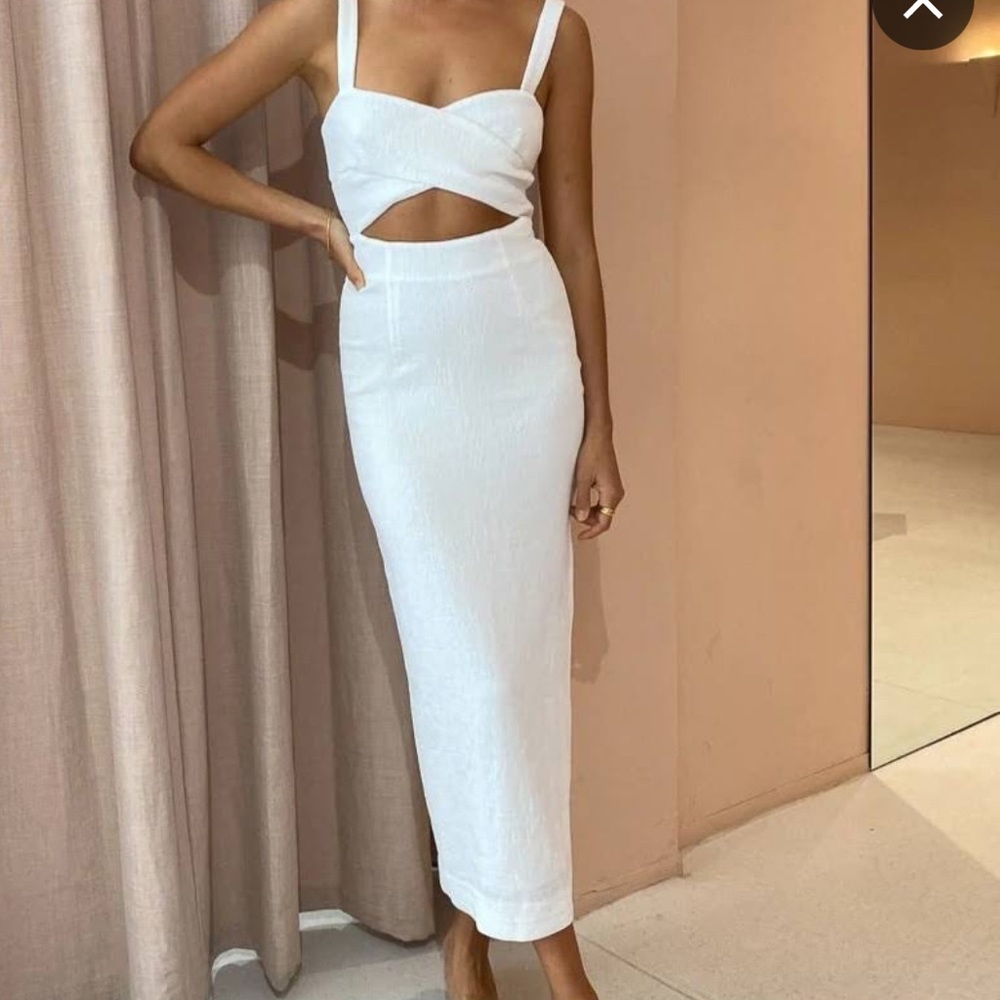 Shona Joy Simone Cut Out Midi Dress